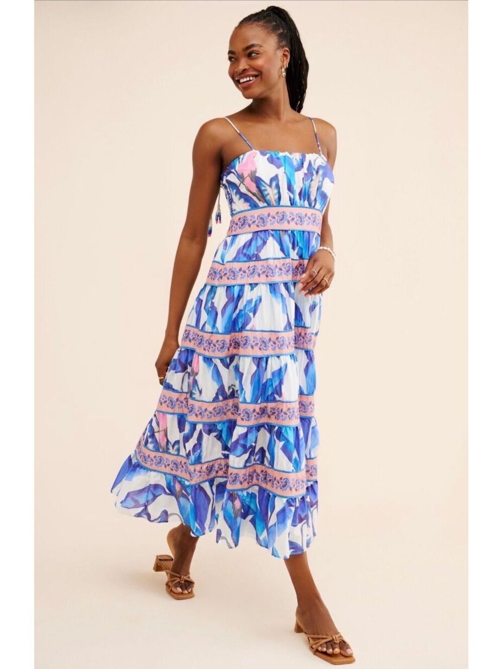Farm Rio Foliage Midi Dress